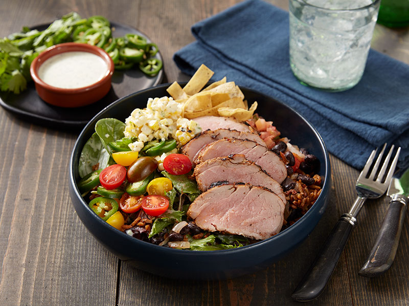 Grilled Carne Asada Tenderloin Street Corn Bowl