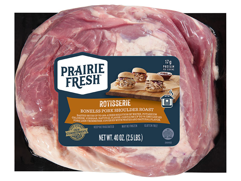 Boneless Pork Shoulder Roast with Rotisserie flavors | Prairie Fresh®